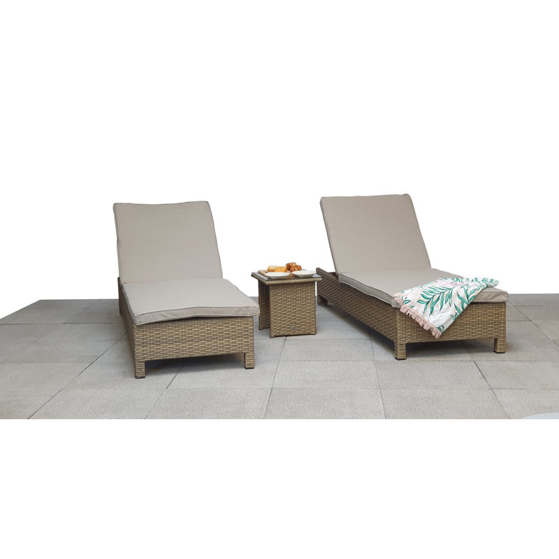 Sally 19.7cm Long Reclining Double Chaise with Cushions