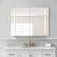 Armoire à pharmacie sans cadre avec miroir et 3 tablettes réglables Natilyn l 30 po x H 30 po