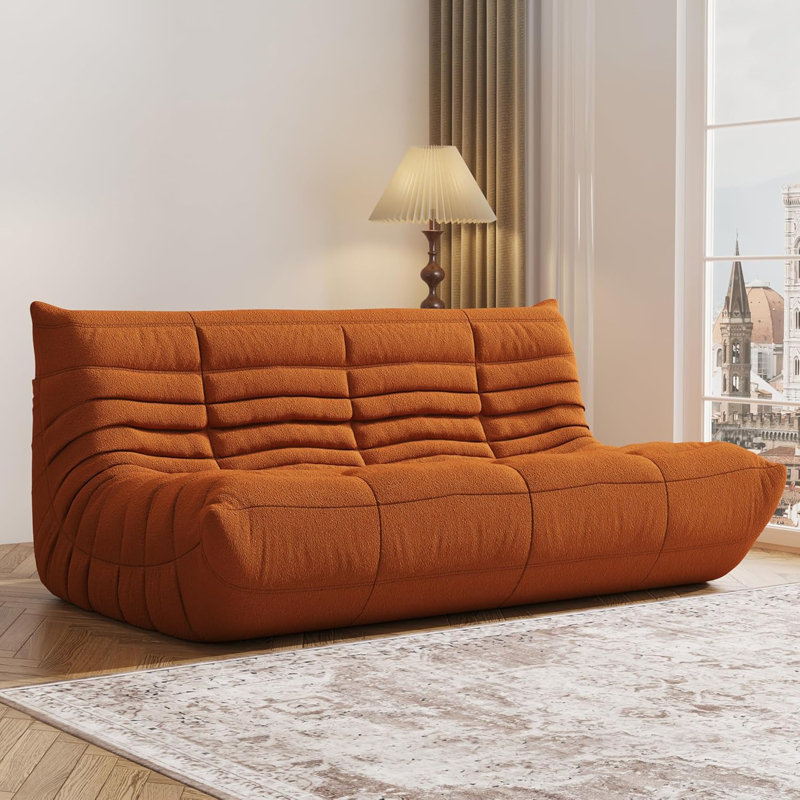 65'' W Bean Bag Chair, Lazy Floor Sofa Couch, Large Bean Bag Chair For Adults, Bean Bag Chairs For Teens With High-Resilience Foam, Non-Slip Base Floor Lounge Sofa, Living Room