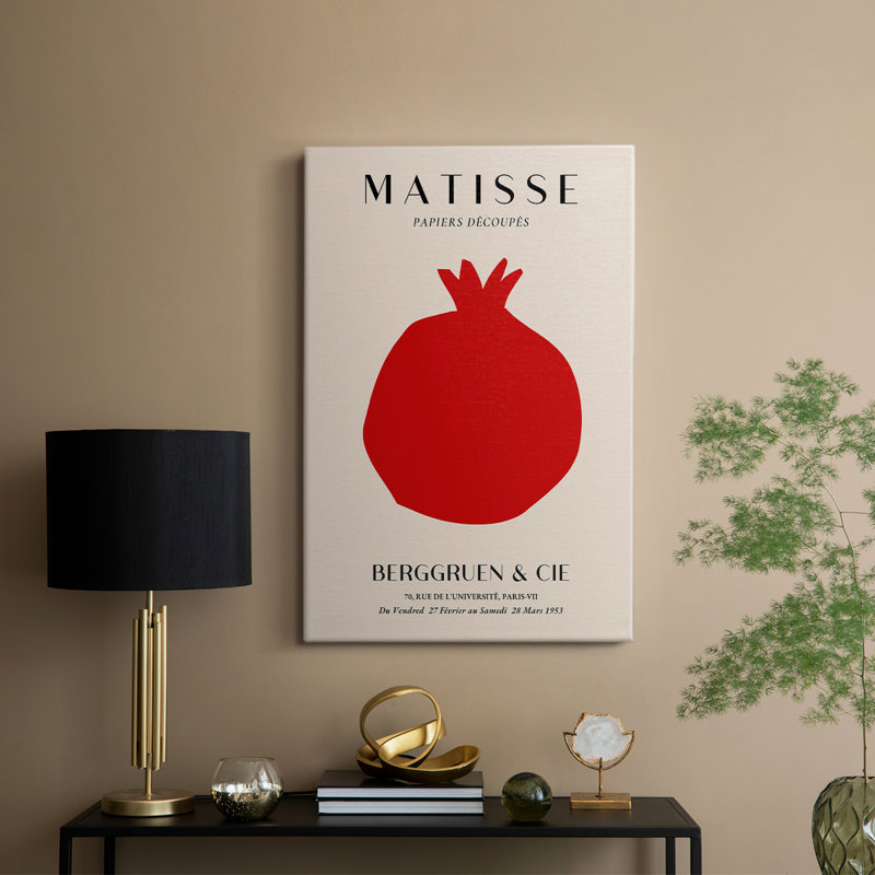 Matisse CLXII, reproduction encadrée - galerie Cavas, H 18 po x l 12 po