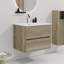 Meuble-lavabo mural 24 po avec lavabo intégré