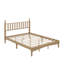 Grand lit plateforme en bois
