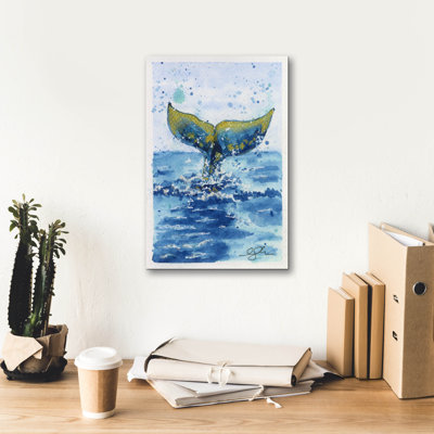Epic Graffiti 'Whale Tail' by Anika Goodhue Canvas Wall Art