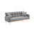 69 Inch Sofa Bed Gray With Adjustable Teddy Sofa For Small Space Living Room And Bedroom-1088918088