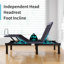 Base de lit réglable 12 po avec massage et zéro gravité, application et télécommande, anti-ronflement, chargeurs USB, capacité de poids de 750 lb, convient aux matelas de 5 à 12 po, y compris la mousse à mémoire de forme-769067988