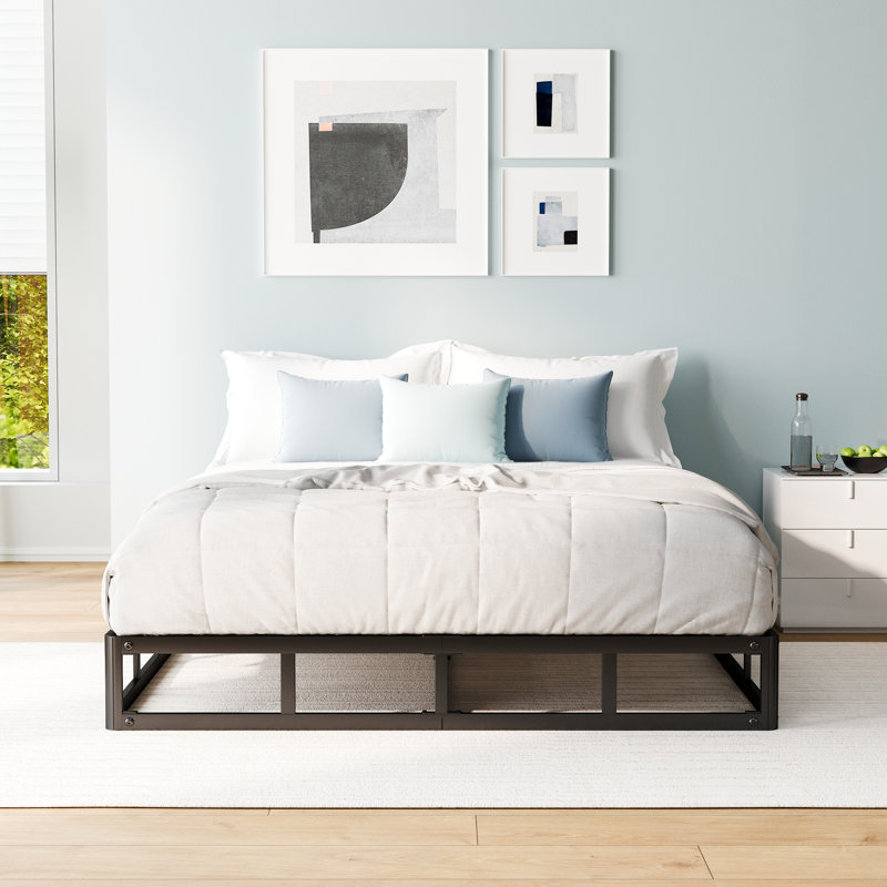 5 Inch Metal Box Spring, Bed Frame Low Profile, Basic Mattress Foundation, Easy Assembly, King