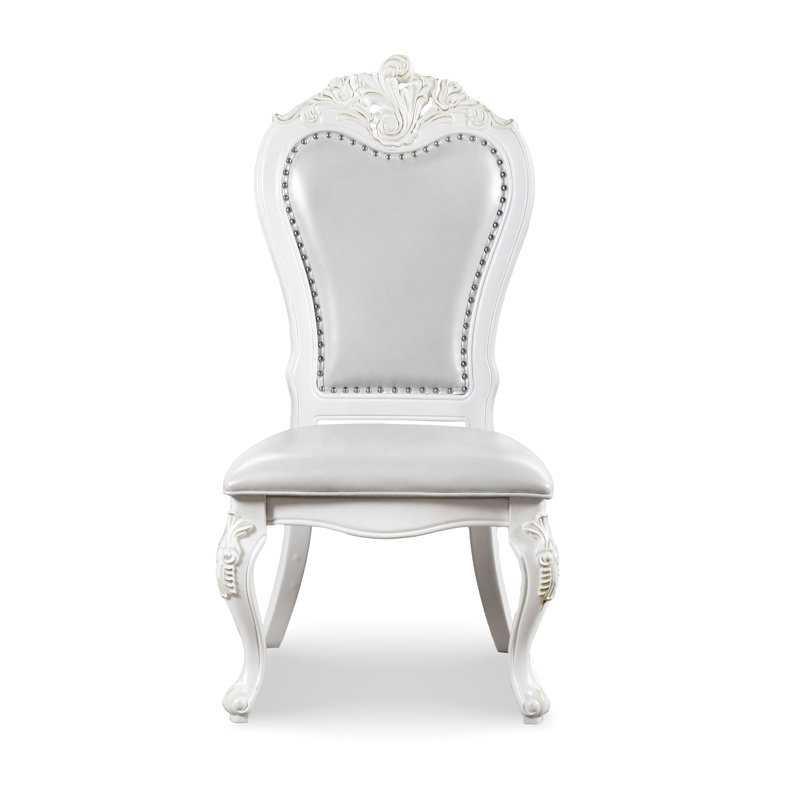 Roslindale Side Chairs, Gray, White