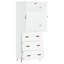 Lundergan 4 Door Manufactured Wood Wardrobe-413091007