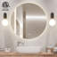 Miroir de salle de bain rond Naliyah-1440547926