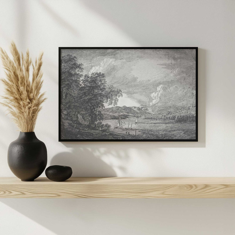 Hudson River and Catskills par Hmcraig, reproduction d'art, H 12 po x l 16 po, Doré