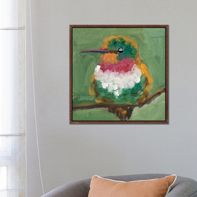 Green Hummingbird by Nataly Mak - Gallery-Wrapped Canvas Giclée on Canvas