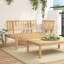 Rashann 133 cm W Solid Wood Patio Corner Sofa-1977034210