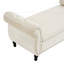 Repose-pieds rectangulaire en velours avec rangement multifonctionnel-1437747989