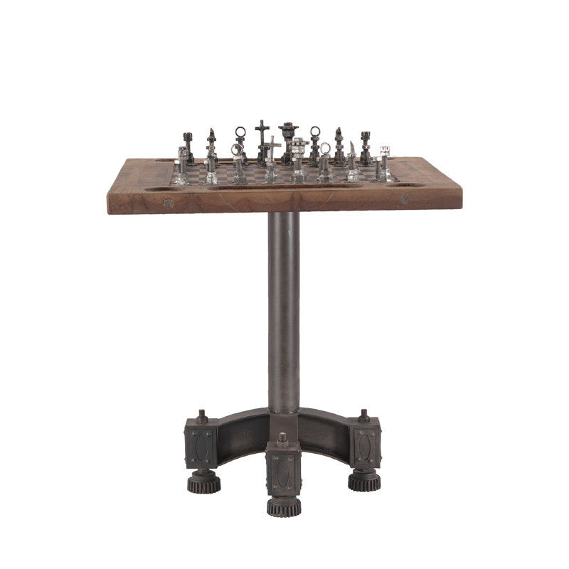 Table en bois massif Keyansh Williston Forge
