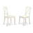 5 Piece Dining Table Set for 4 Includes a Rectangle Kitchen Table and 2 Dining Chairs with 2 Benches, 36x60 Inch, Linen White-559805372-618239804-618239807