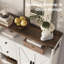 Armoire de rangement Farmhouse avec tiroirs et rangement ouvert-1084986793