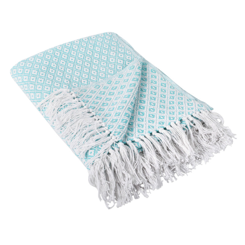 Jeté  Mini Diamond, Turquoise