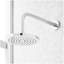 Vassor Thermostatic Shower System With Dual Showerheads, Slide Bar and Hand Shower - Chrome-14772284