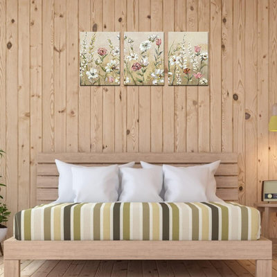3 Piece Wrapped Canvas Wall Art