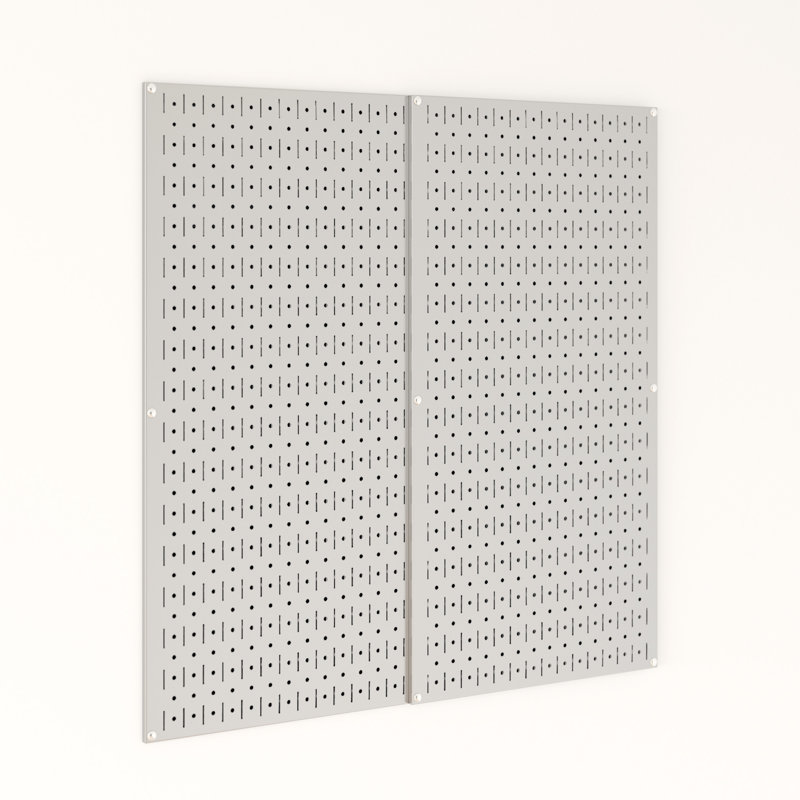 Panneau perforé en acier de 32 po x 32 po, Métal galvanisé