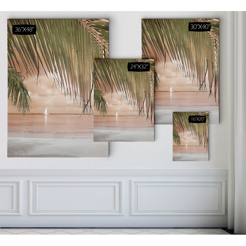 « west coast paradise », reproduction de photo sur toile tendue, H 36 po x l 48 po x P 1,5 po