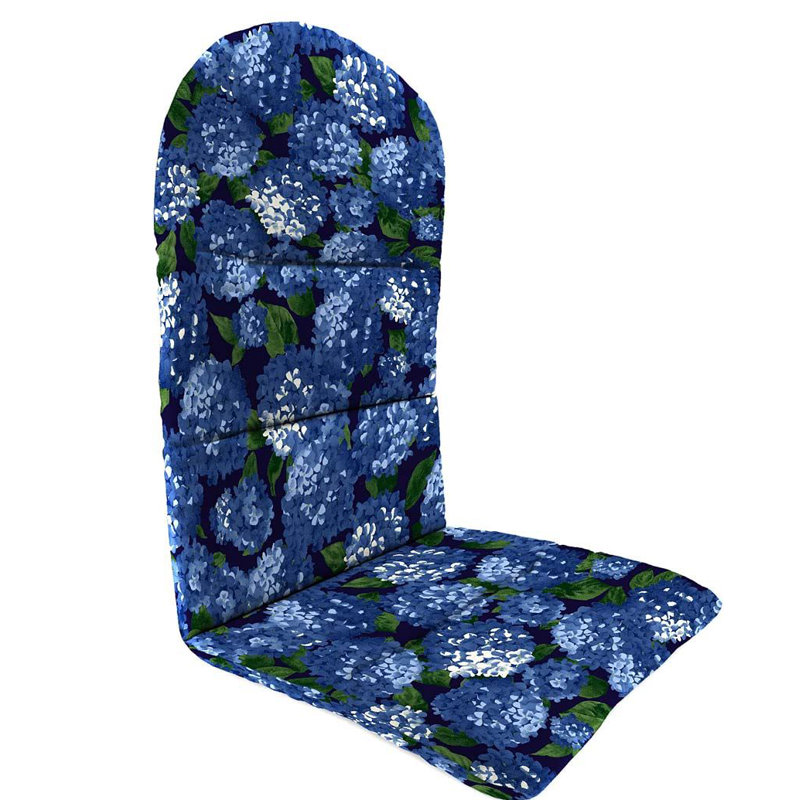 Outdoor Adirondack Chair Cushion, Midnight Hydrangea