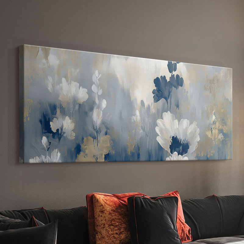 Botanical Series-CCCCL XXII - Toile tendue avec châssis - Prêt à être accroché, H 16 po x l 40 po