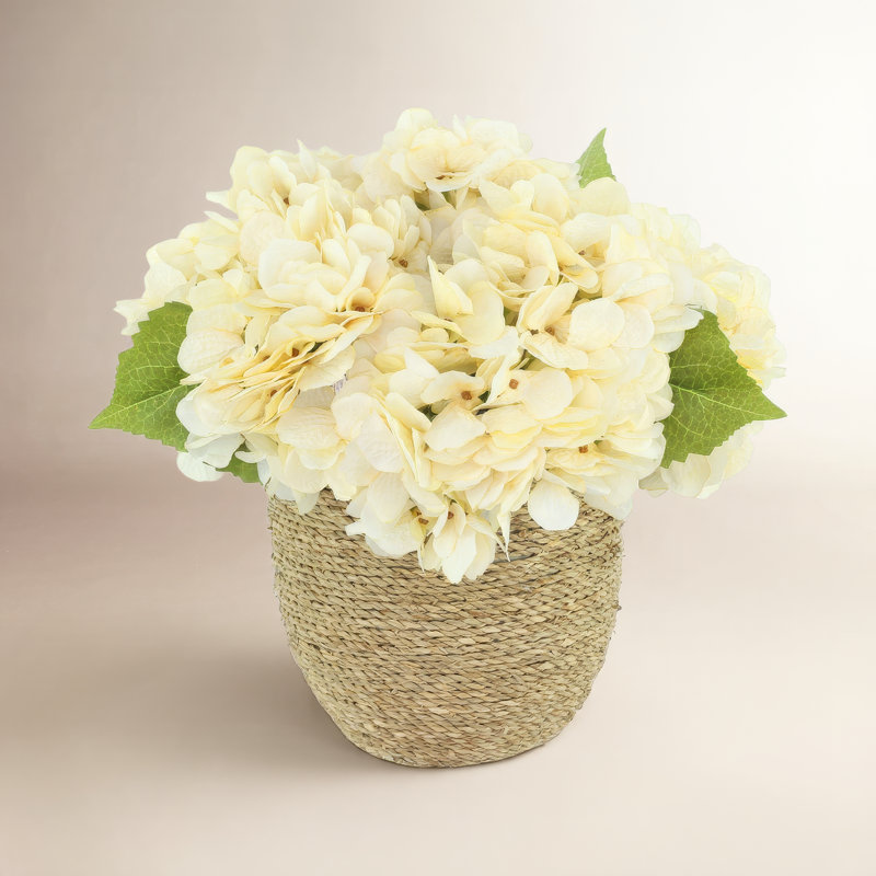 Fall Hydrangea Floral Arrangement, Cream