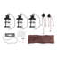Luminaire suspendu pour îlot de cuisine 3 lumières Brocadero-907753020