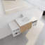 Meuble-lavabo autoportant de 48 po avec lavabo, portes à fermeture douce et 2 tablettes de rangement-133655073