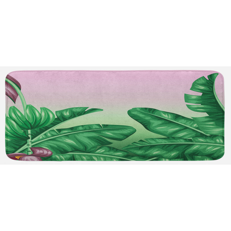 Tapis de cuisine botanique