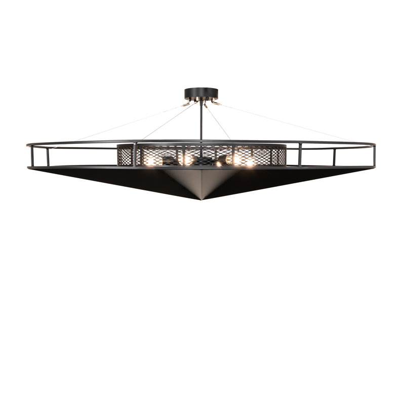 6 - Light Semi Flush Mount