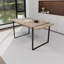 Ensemble de table de salle à manger en MDF et chaise de salle à manger 4 pièces, ensemble de table de salle à manger en bois de style médiéval-952526769-952526771-952526765
