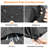 Patio 85 in. Dia Black Round Table and Chair Set Cover, Heavy-Duty Wateproof UV-Resistant Outdoor Fueniture Cover