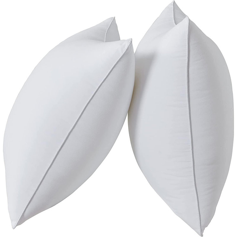 18 X 18 Pillow Inserts Set Of 2 White Throw Pillow Inserts With Soft Polyester Cover - Rectangle Square Interior Sofa Pillow Inserts Decorative Pillow Insert White Couch Pillow