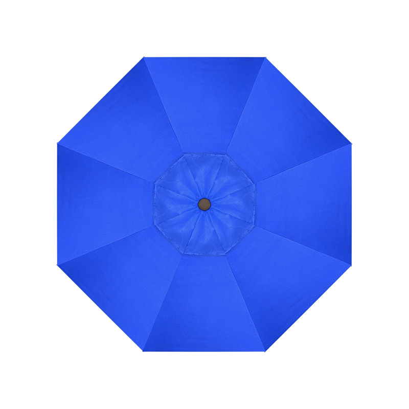 Parasol de marché 7,5', Canvas Trueblue Sunbrella® Canvas, Sunbrella®, Noir