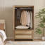 Armoire 70 po H 70,86 po en rotin d'inspiration bohémienne-1561824300