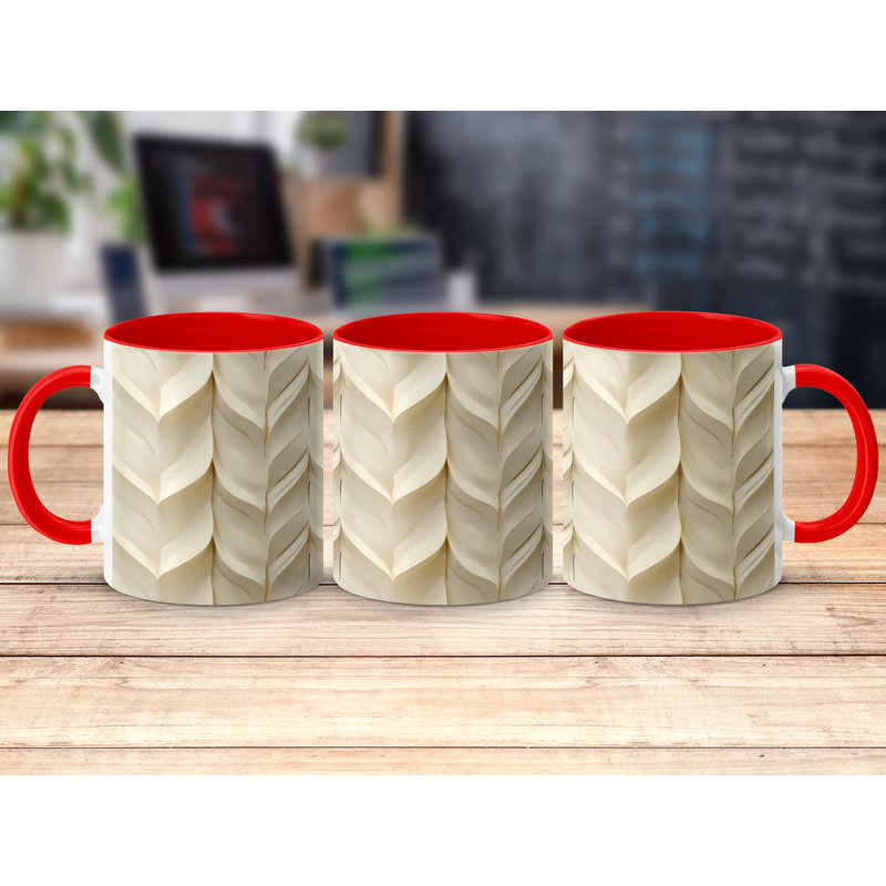 Ceramic Coffee Mug, Red