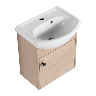 Small Wall Mounted Bathroom Vanity With Sink