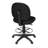 Regency Comfort Series Swivel Fabric Computer Task Chair with Drafting Kit - Black-1537350056