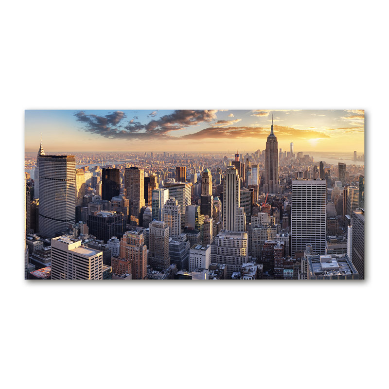 New York Bird Flight - Wrapped Canvas Print