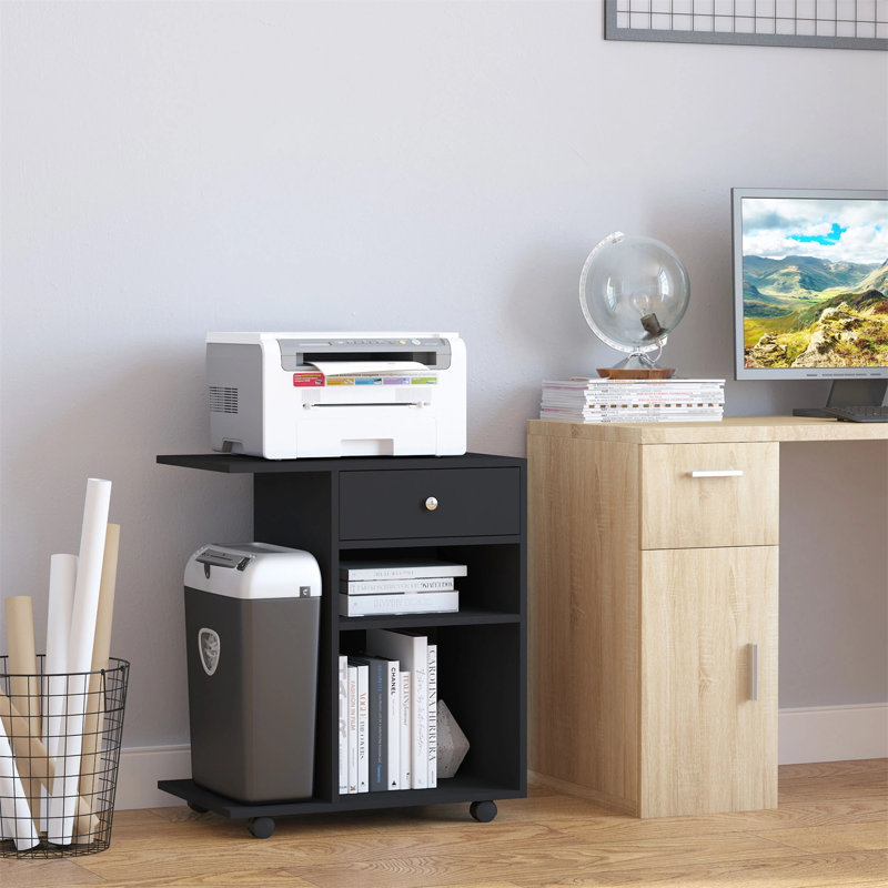 Omaury 70cm Wide 1 -Drawer File Cabinet, Black
