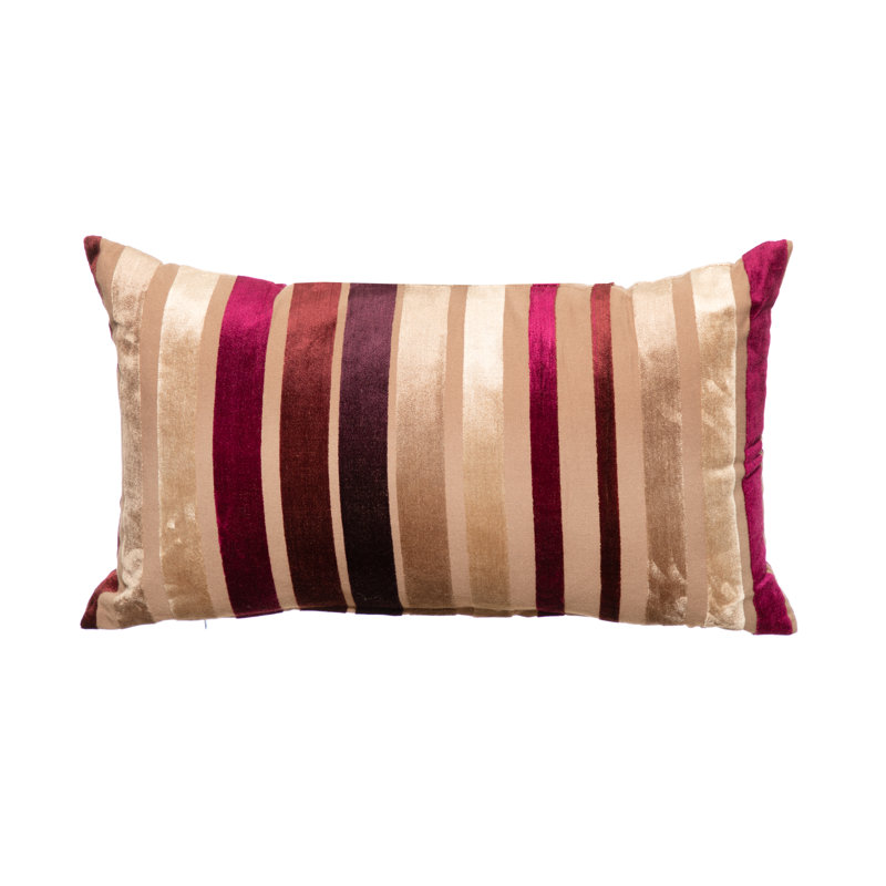 Housse de coussin rectangulaire et insert, Mauve