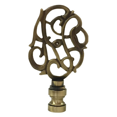 Hand Carved Caste Floral Lamp Finial