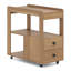 Table de bout moderne 2 tiroirs avec 2 tiroirs et table de chevet avec tablettes ouvertes-2033260197-2033260219