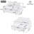  61.4" Convertible Tufted Loveseat Sofa Bed with USB Ports & Cup Holders-1221835454