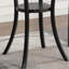 Ensemble de 3 tables de bar rondes de 36 po à finition espresso et 2 chaises de pub bleues-1993178416-1993178418-1993178423-1993178424