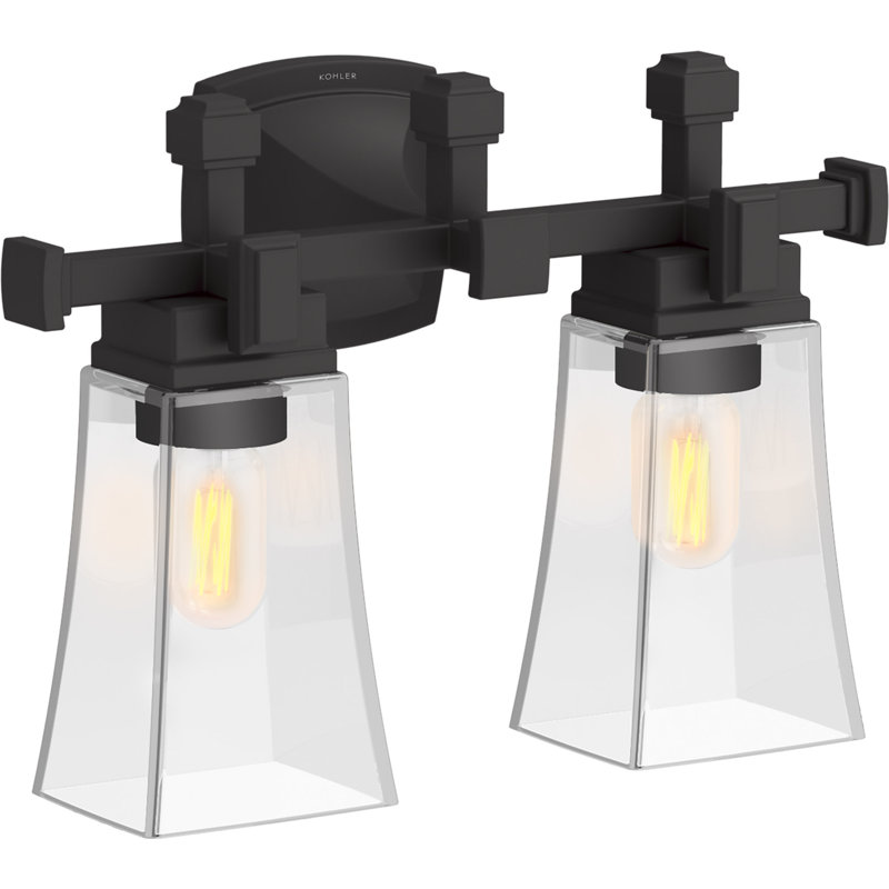 Riff 16 In. Two-Light Sconce, Matte Black