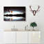 Hot Air Balloons Above A Lake In Abstract - Wrapped Canvas Painting-55360182