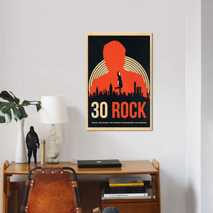 '30 Rock Alternative Vintage' Graphic Art Print on Canvas